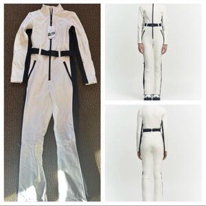 Zara Cream and Black Jumpsuit